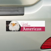 Bald Adler Ultra-American oder Custom Text Red Whi Autoaufkleber (Auf Auto)