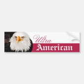 Bald Adler Ultra-American oder Custom Text Red Whi Autoaufkleber (Vorne)