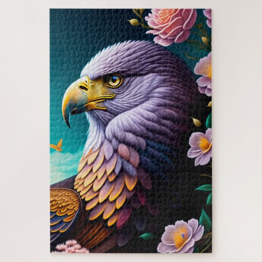 Bald Adler und Blume Puzzle (Vertikal)