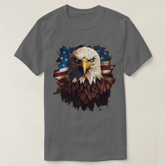 Bald Adler und die USA T-Shirt (Design vorne)