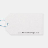 Bald Adler und Feuerwerke Geschenkanhänger (Rückseite Horizontal)