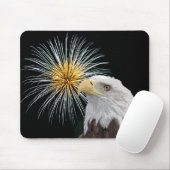 Bald Adler und Feuerwerke Mousepad (Mit Mouse)