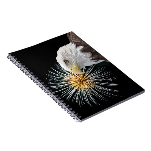 Bald Adler und Feuerwerke Notizblock (Rechte Seite)