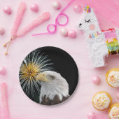 Bald Adler und Feuerwerke Pappteller (Party)