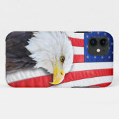 Bald-Adler und Flagge Case-Mate iPhone Hülle (Rückseite (Horizontal))