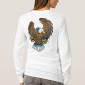Bald Adler und Flagge T-Shirt (Rückseite)