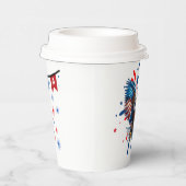 Bald Adler und lebendige US Flagge Cups Pappbecher (Rechts)
