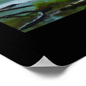 Bald Adler und Misty Alaskan River Motivierend Poster (Ecke)