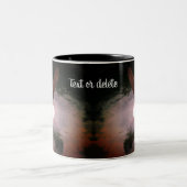 Bald Adler und Vollmond Fantasie Personalisiert Zweifarbige Tasse (Mittel)