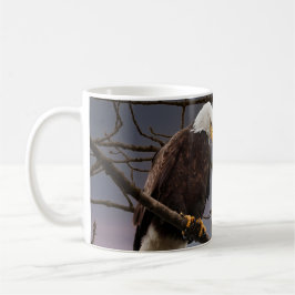 Bald-Adler unter der Natur von Vollmond Kaffeetasse