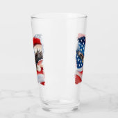 Bald Adler & US Flag 4. Juli Glas (Links)
