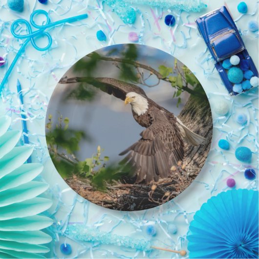 Bald-Adler verlasse das Nest Pappteller (Party)
