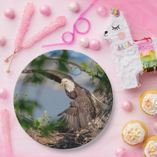 Bald-Adler verlasse das Nest Pappteller (Party)