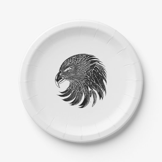 Bald Adler Vintage Kunst Pappteller (Vorderseite)