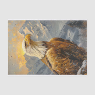 Bald-Adler-Wasserfarbengebirge Dekoupage Seidenpapier