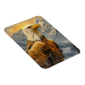 Bald-Adler-Wasserfarbengebirge Flexibel Magnet (Rechte Seite)