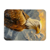 Bald-Adler-Wasserfarbengebirge Flexibel Magnet (Horizontal)