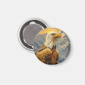 Bald-Adler-Wasserfarbengebirge Magnet (Vorderseite/Rückseite)