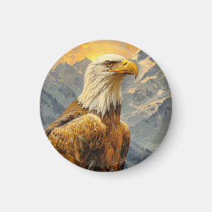 Bald-Adler-Wasserfarbengebirge Magnet