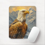 Bald-Adler-Wasserfarbengebirge Mousepad (Mit Mouse)
