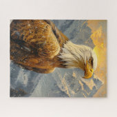 Bald-Adler-Wasserfarbengebirge Puzzle (Horizontal)