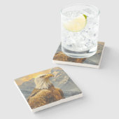 Bald-Adler-Wasserfarbengebirge Steinuntersetzer (Seitenansicht)