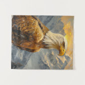 Bald-Adler-Wasserfarbengebirge Wandteppich (Vorderseite (Horizontal))