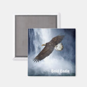Bald Adler & Waterfall Naturerlebnis Magnet für ju (Vorderseite/Rückseite)