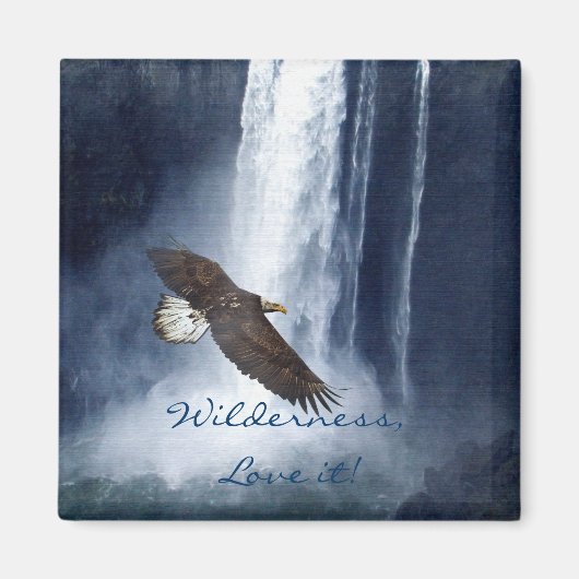 Bald Adler & Waterfall Naturerlebnis Magnet für ju (Vorne)