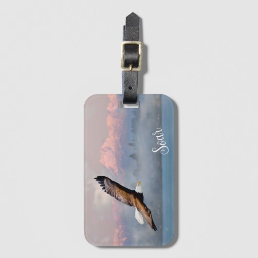 Bald Adlerberge Berge Inspiration Natur Gepäckanhänger (Vorderseite Vertikal)