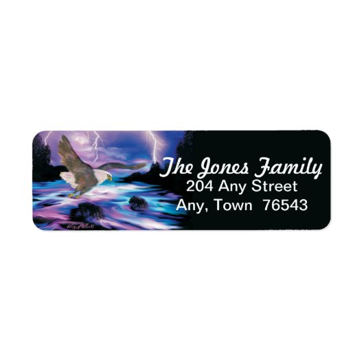 Bald-Adleretikett (Vorne)