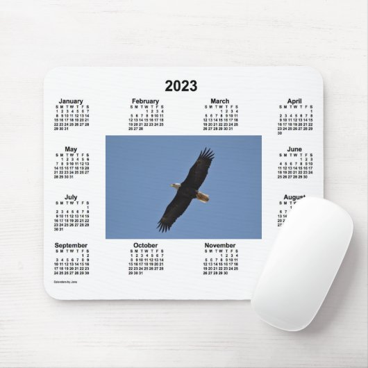 Bald-Adlerkalender 2023 von Janz Mousepad (Mit Mouse)
