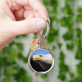 Bald-Adlerprofil Schlüsselanhänger (Hand)