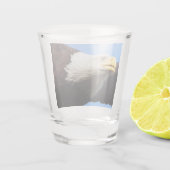 Bald-Adlerprofil Schnapsglas (Rückseite)