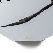 Bald Adlervogel Flug Inspiration Natur Poster (Ecke)