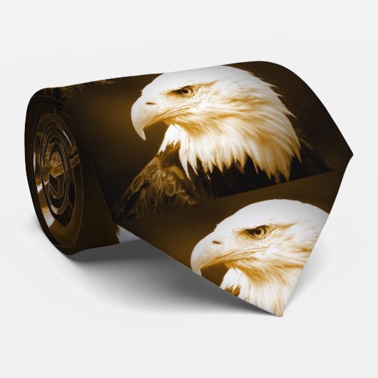 Bald American Eagle Eye Krawatte (Gerollt)