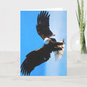 Bald American Eagle Karte