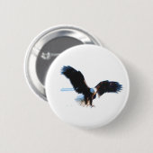 Bald American Eagle Landing Button (Vorne & Hinten)
