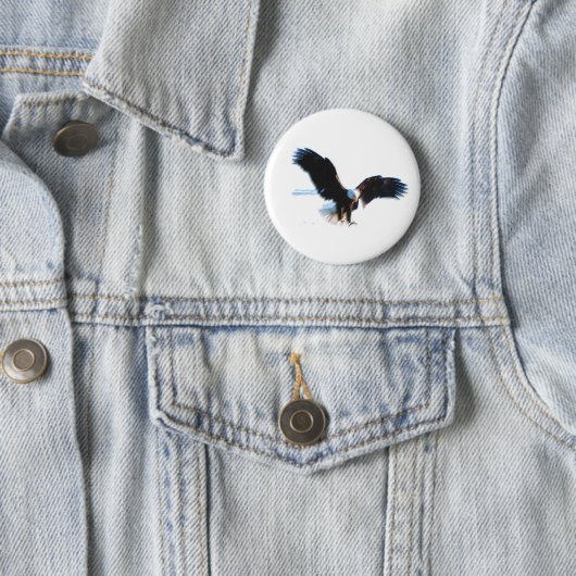 Bald American Eagle Landing Button (Beispiel)