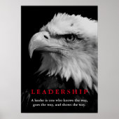 Bald American Eagle Leadership Poster (Vorne)