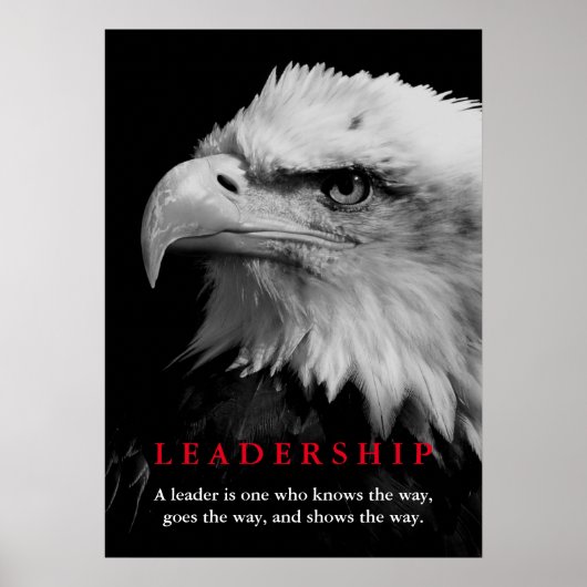 Bald American Eagle Leadership Poster (Vorne)