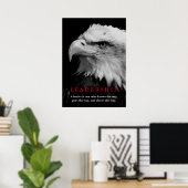 Bald American Eagle Leadership Poster (Heimbüro)