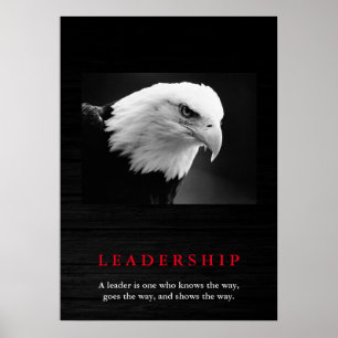 Bald American Eagle Leadership Poster