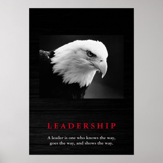 Bald American Eagle Leadership Poster (Vorne)