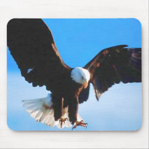 Bald American Eagle Mousepad