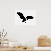 Bald American Eagle Poster Print BW Eagles Posters (Küche)