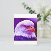 Bald American Eagle Postkarte (Stehend Vorderseite)
