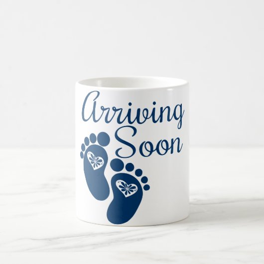 Bald ankommen kaffeetasse (Mittel)