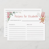 Bald auf dem Weg der Rezept-Karte Postkarte (Vorne/Hinten)