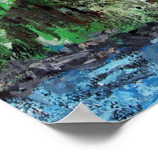 Bald auf Eagles Wings - Adlergemälde Poster (Ecke)